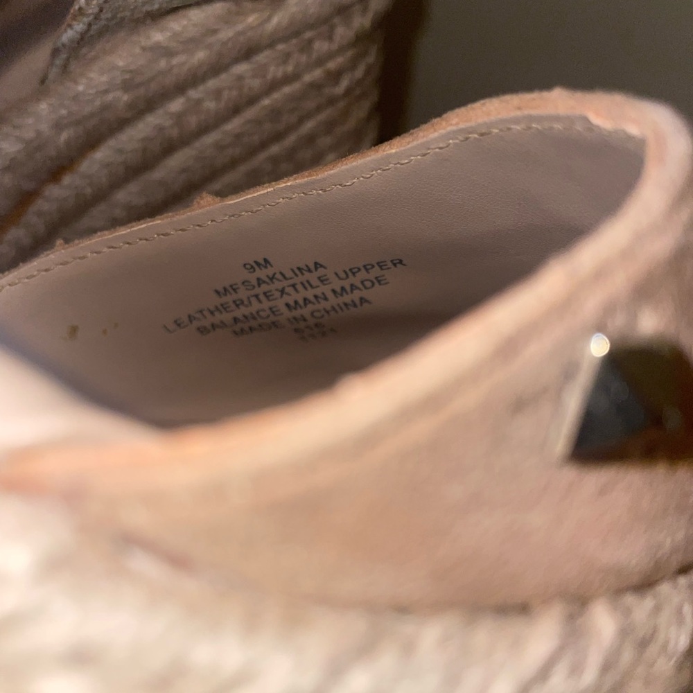 Marc Fisher Beige Studded Wedge Sandals - Picture 5 of 5